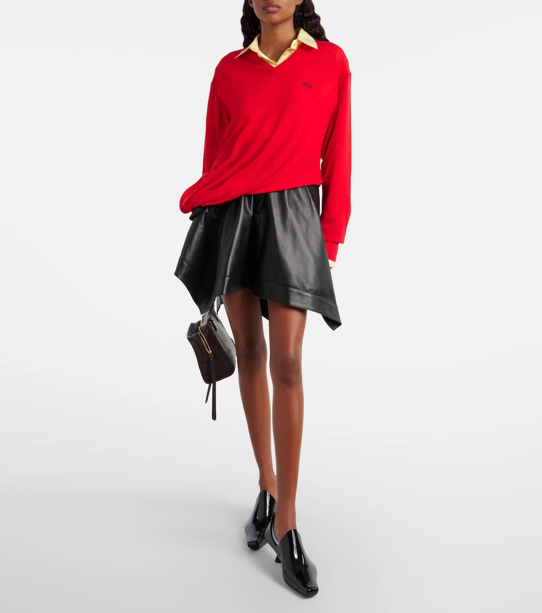 Loewe - Double L asymmetric wool sweater