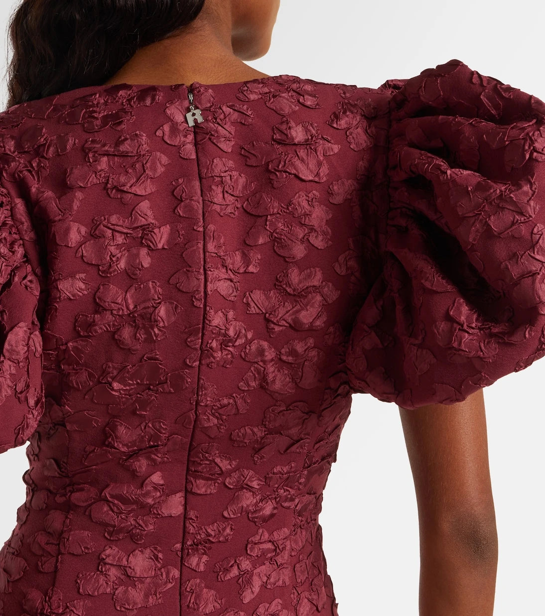 Rotate - Lori jacquard midi dress