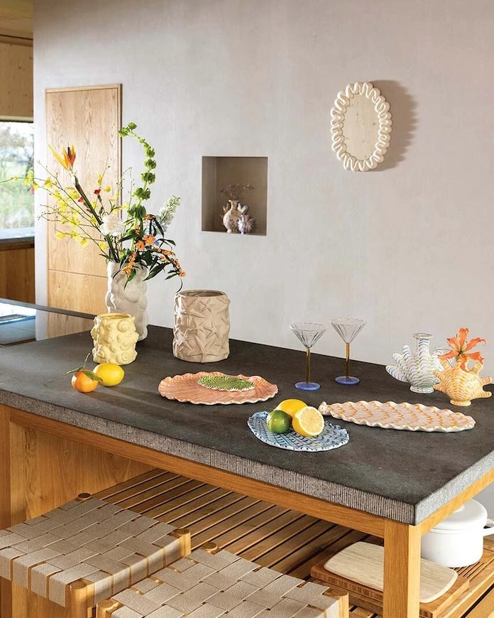 Duvar Aynası &k amsterdam Mirror Dribble White