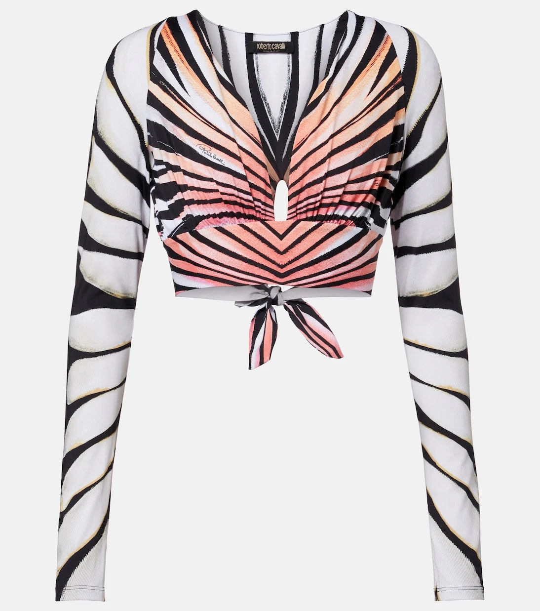 Roberto Cavalli - Printed crop top