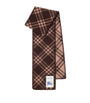 Brown Wool Check Scarf