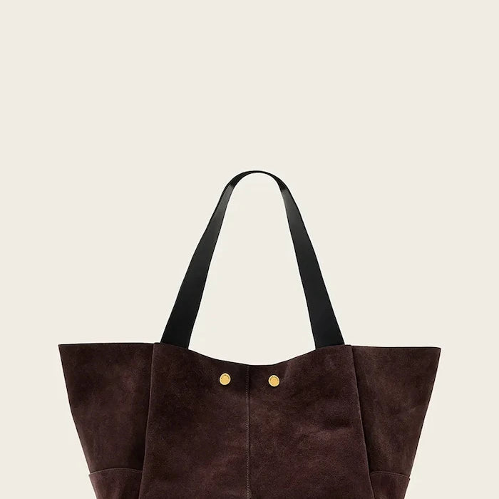 AllSaints kadın süet alışveriş çantası ROSALIE