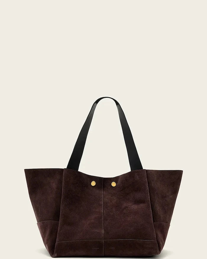 AllSaints kadın süet alışveriş çantası ROSALIE