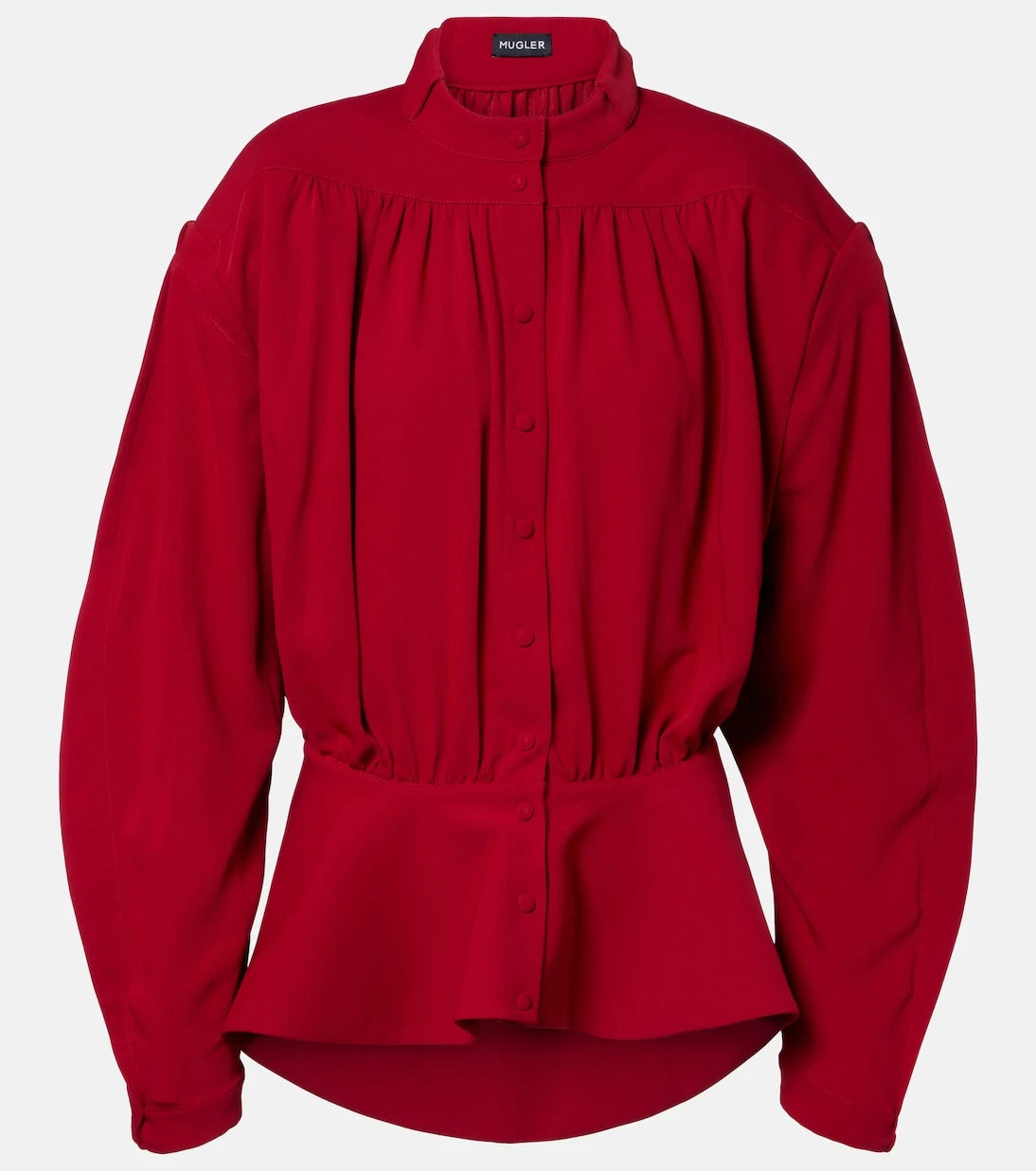 Mugler - re/edit Hiver Russe crêpe twill blouse