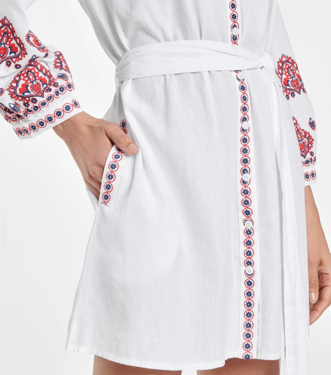 Melissa Odabash - Tania cotton and linen kaftan