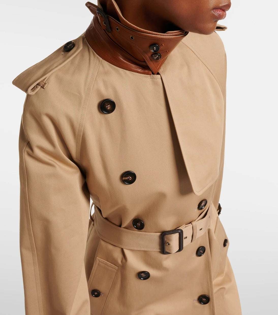 Chloé - Caped cotton gabardine trench coat