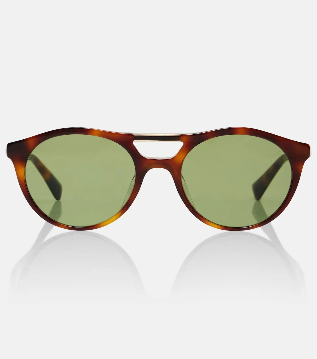 Brunello Cucinelli - Sartorial Sunset round sunglasses