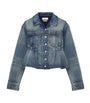 McQueen Blue Peplum Denim Jacket
