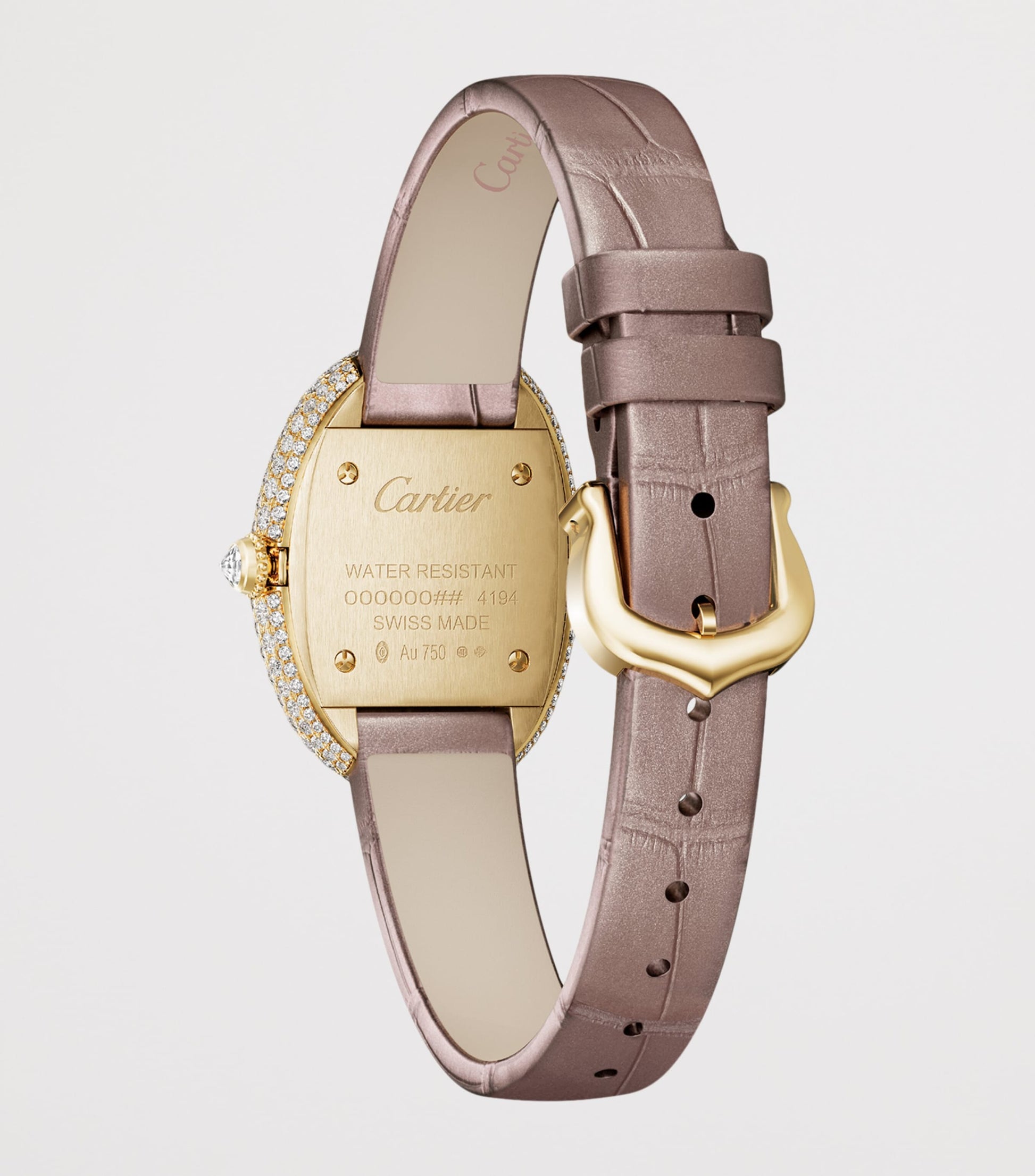 Small Yellow Gold and Diamond Baignoire Watch 23.1mm