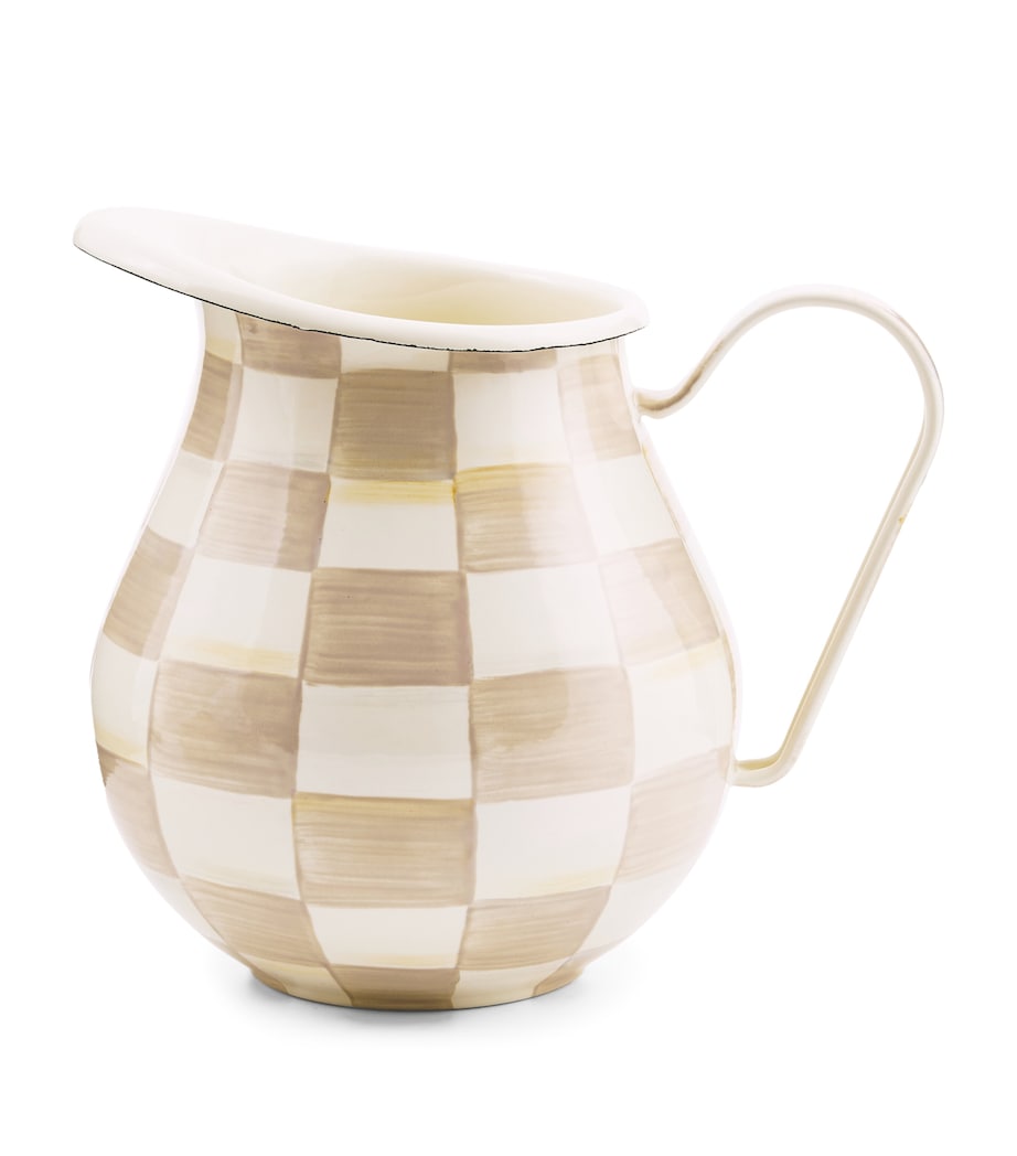 Mocha Check Pitcher (2.84L)