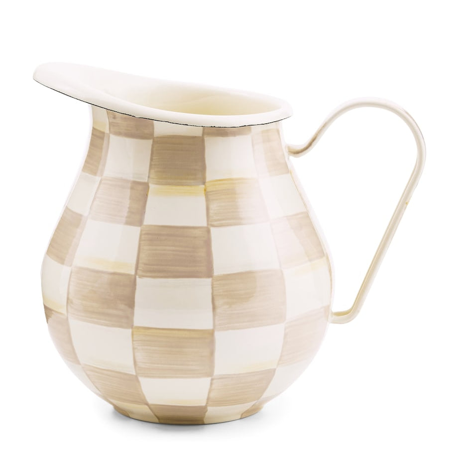 Mocha Check Pitcher (2.84L)