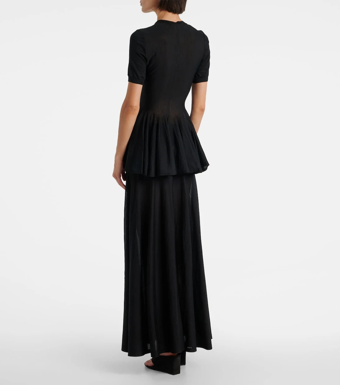 Alaïa - Belden oturtmalı bakire yün üst