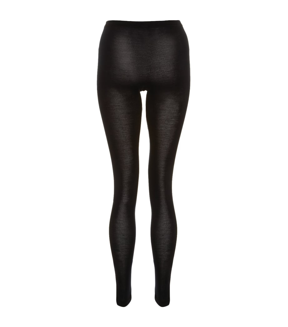 Hanro Black Pure Silk Leggings