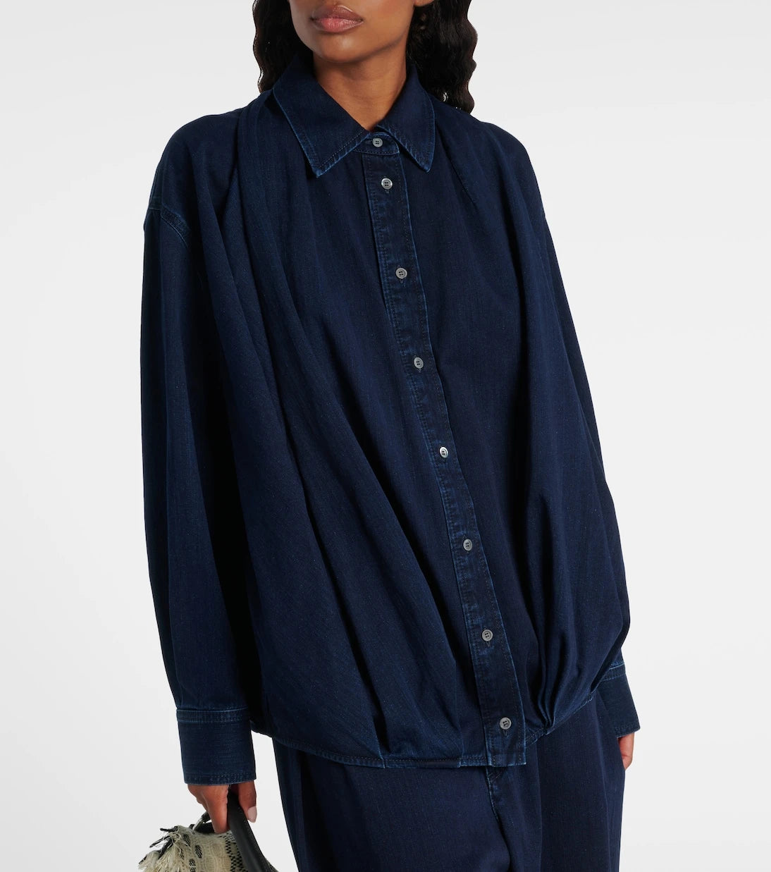 Loewe - Draped denim shirt