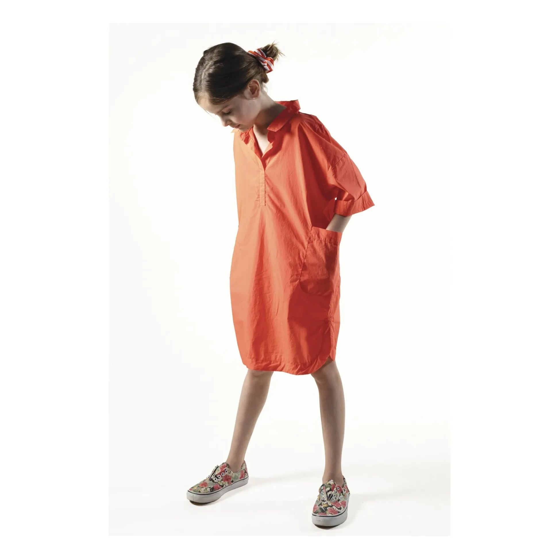 Sunchild - Cadaques Oversize Shirt Dress | Tangerine