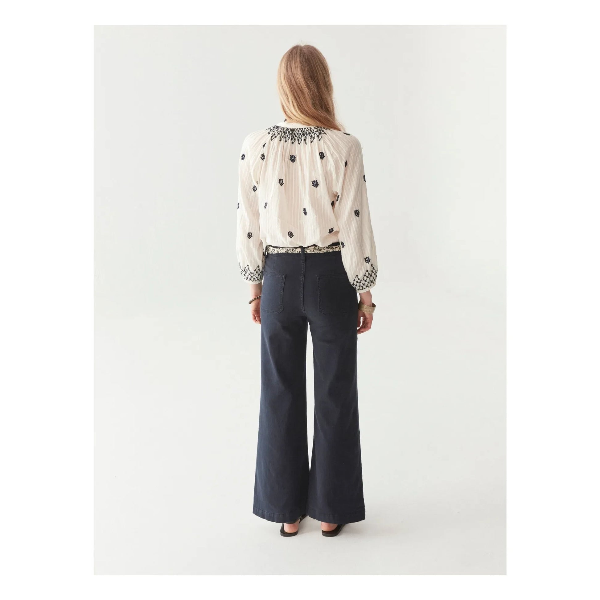 Maison Hotel - Santorini Sybille blouse | White