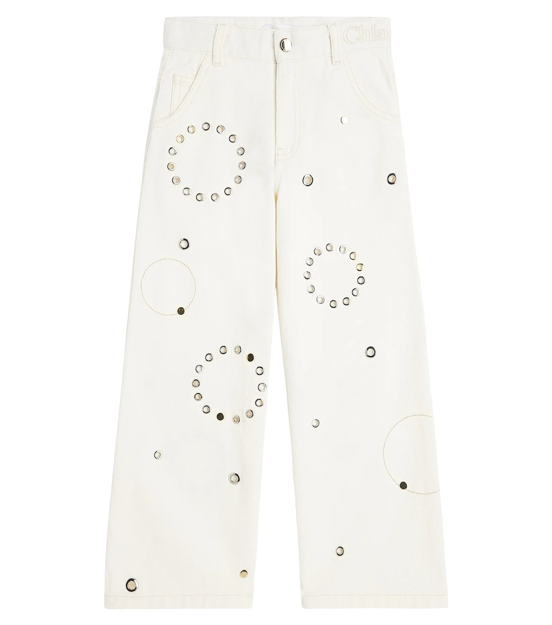 Chloé Kids - Studded straight jeans