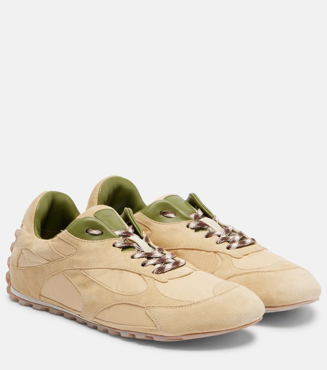 Bottega Veneta - Orbit Flash suede-trimmed sneakers