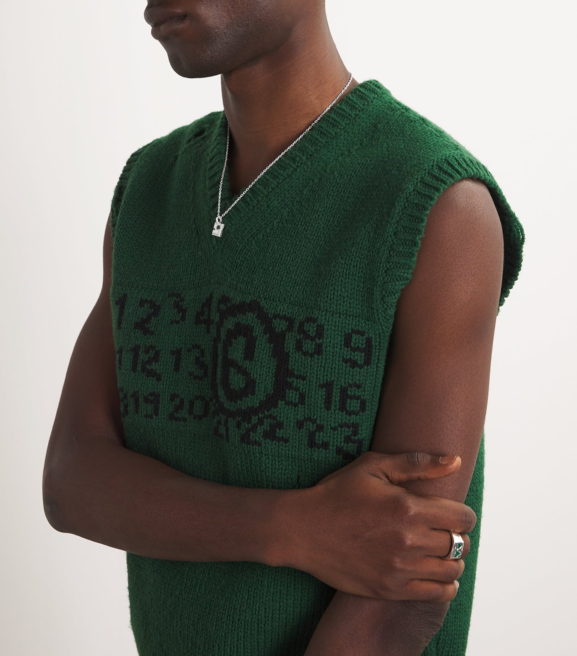 Sterling Silver and Emerald Necklace