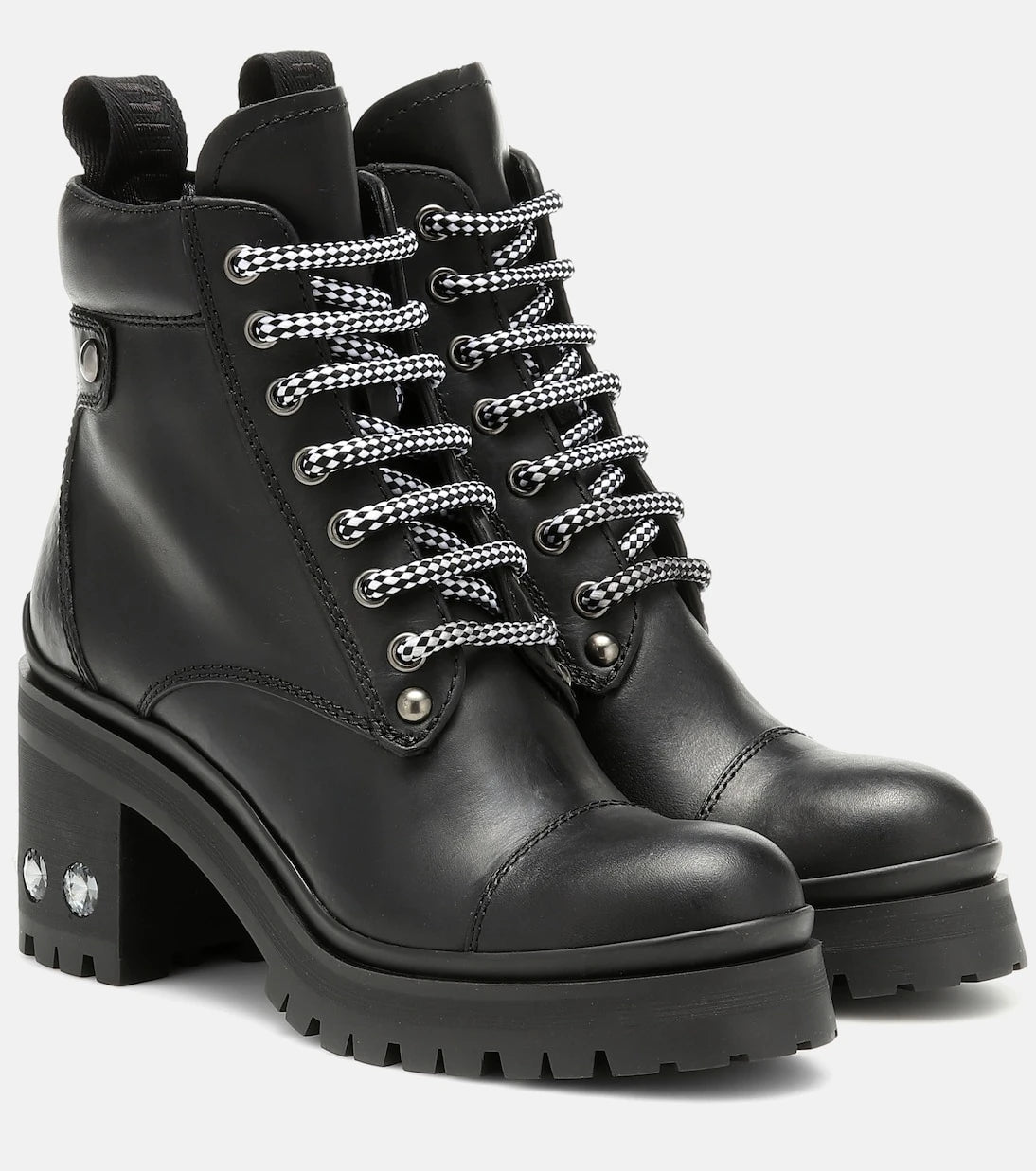 Miu Miu - Leather ankle boots