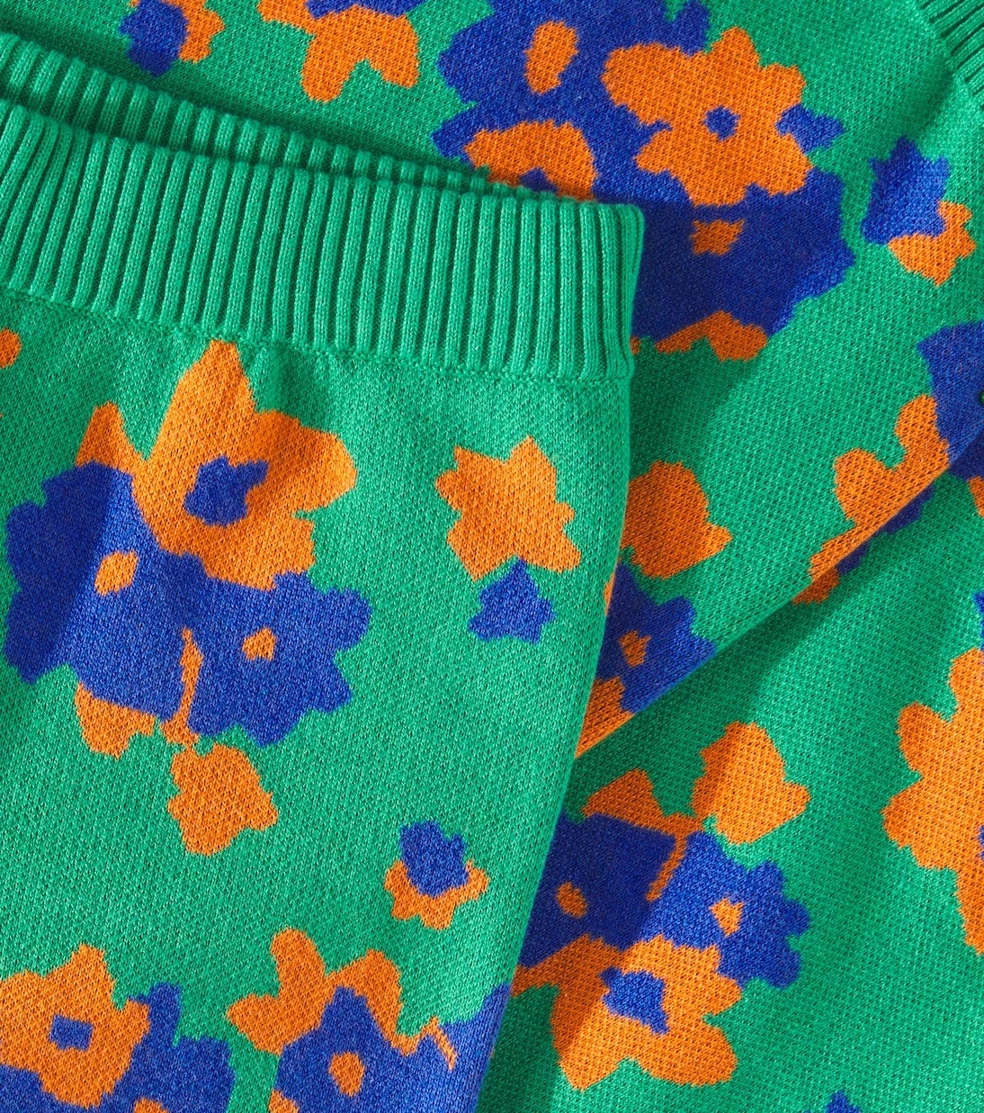 Tinycottons - Flowers cotton and wool wide-leg pants