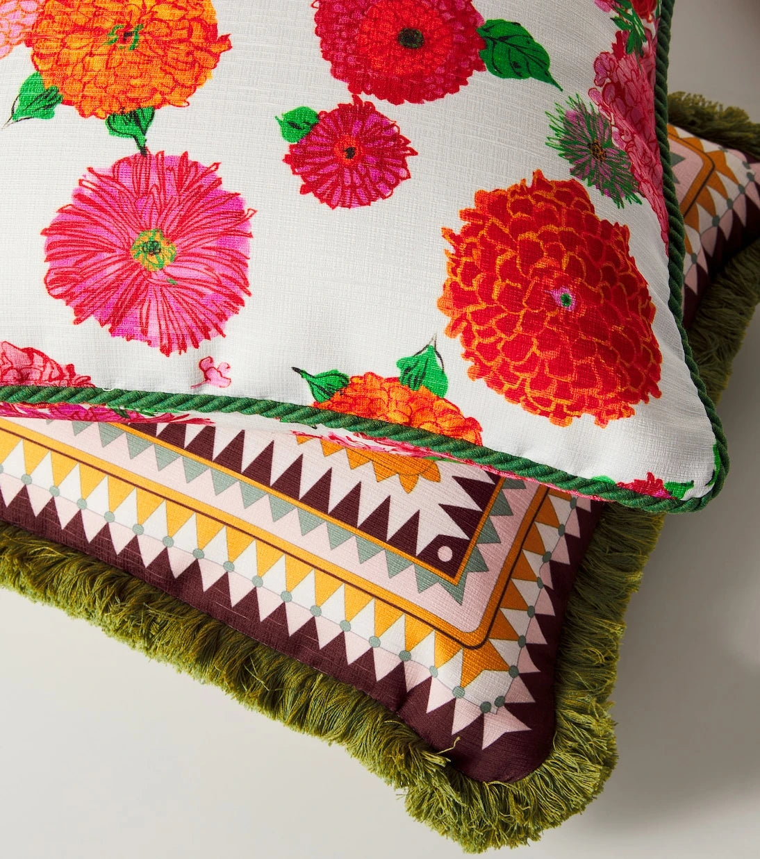 La DoubleJ - Bright Blooms floral cushion