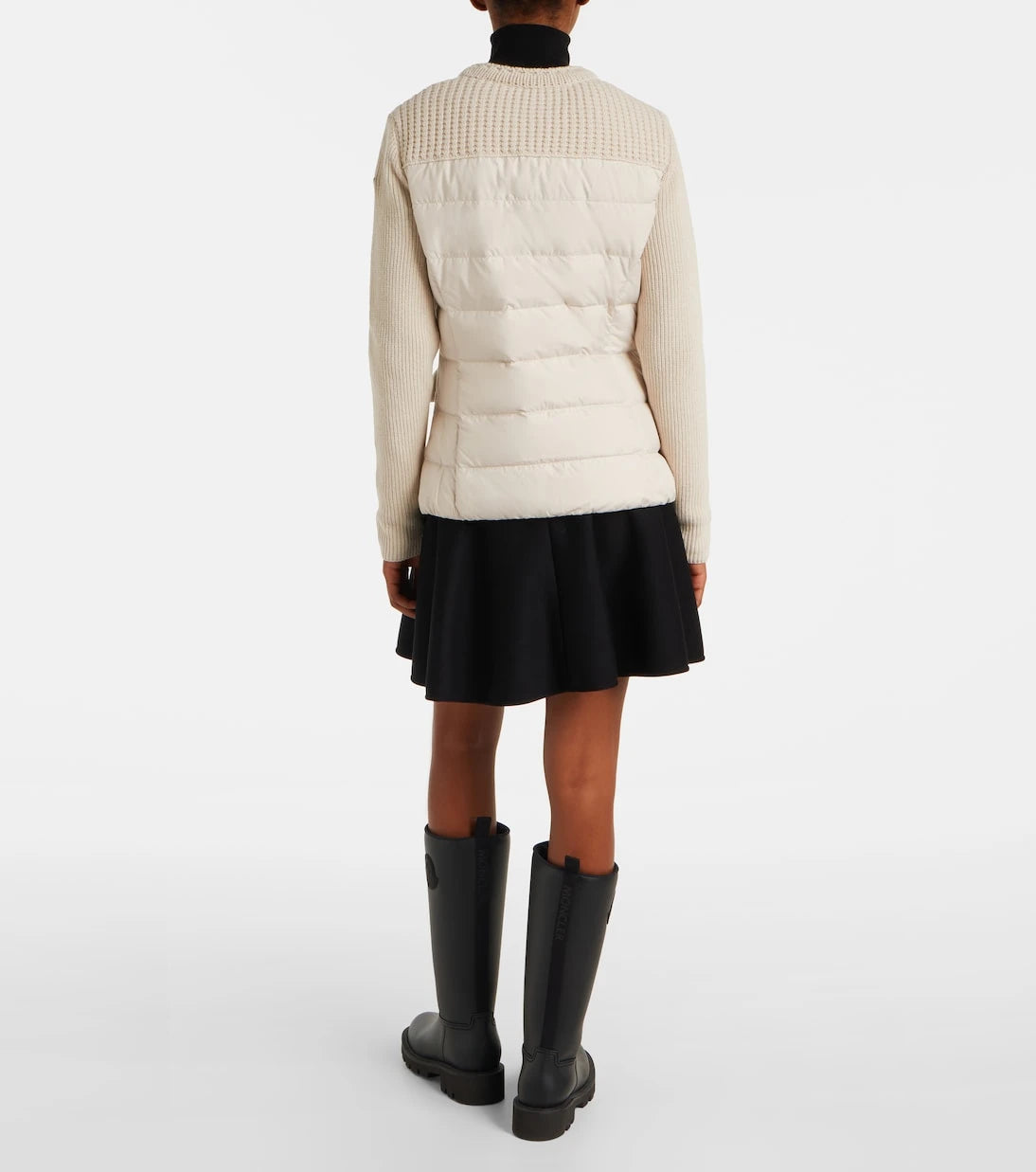 Moncler - Padded virgin wool cardigan