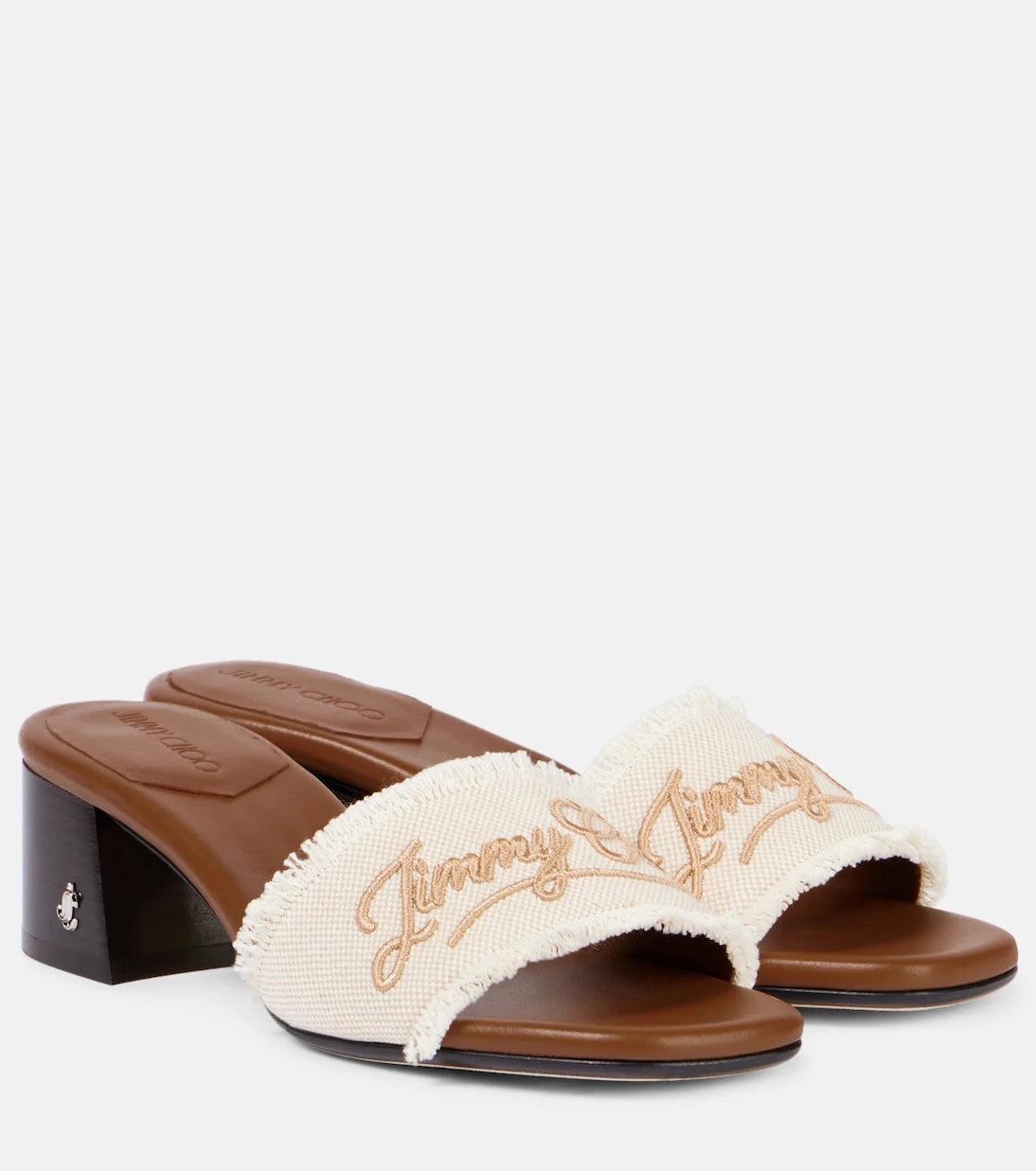Jimmy Choo - Joa embroidered mules