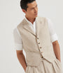 Wool-Cashmere Flecked Waistcoat