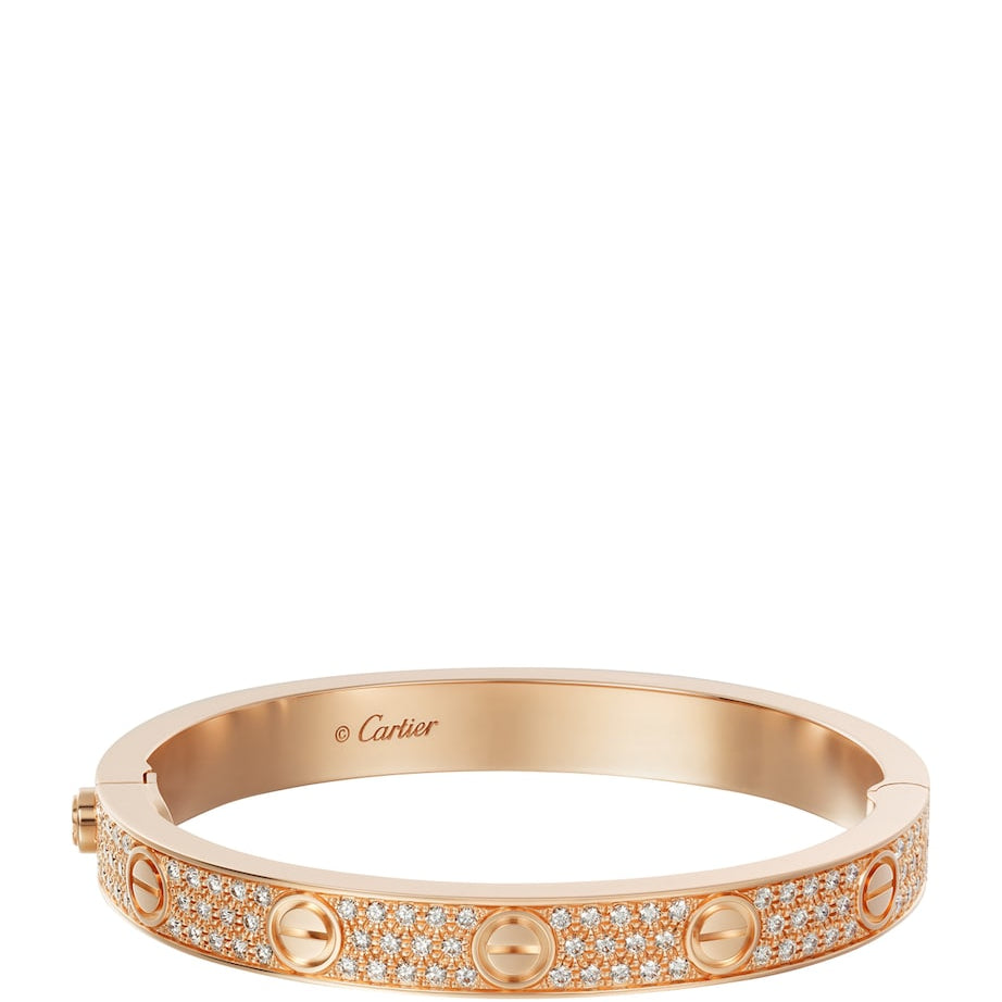 Rose Gold and Diamond LOVE Bracelet