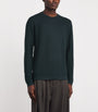 John Smedley Green Merino Wool Textured Sweater