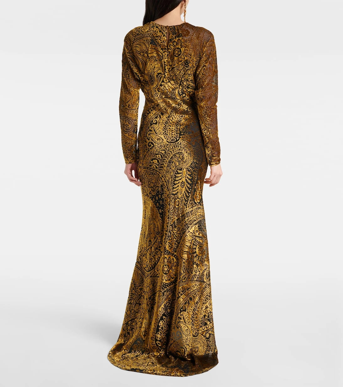 Etro - Paisley jacquard maxi dress