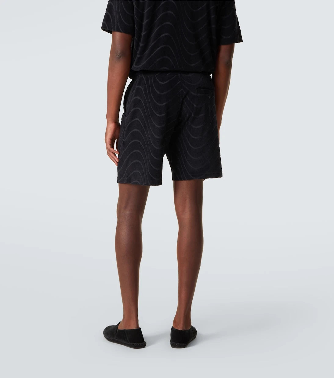 Frescobol Carioca - Embroidered cotton-blend terry shorts