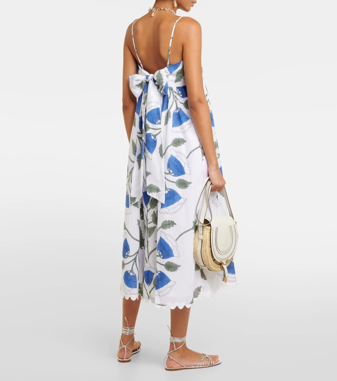 Juliet Dunn - Bellflower cotton midi dress