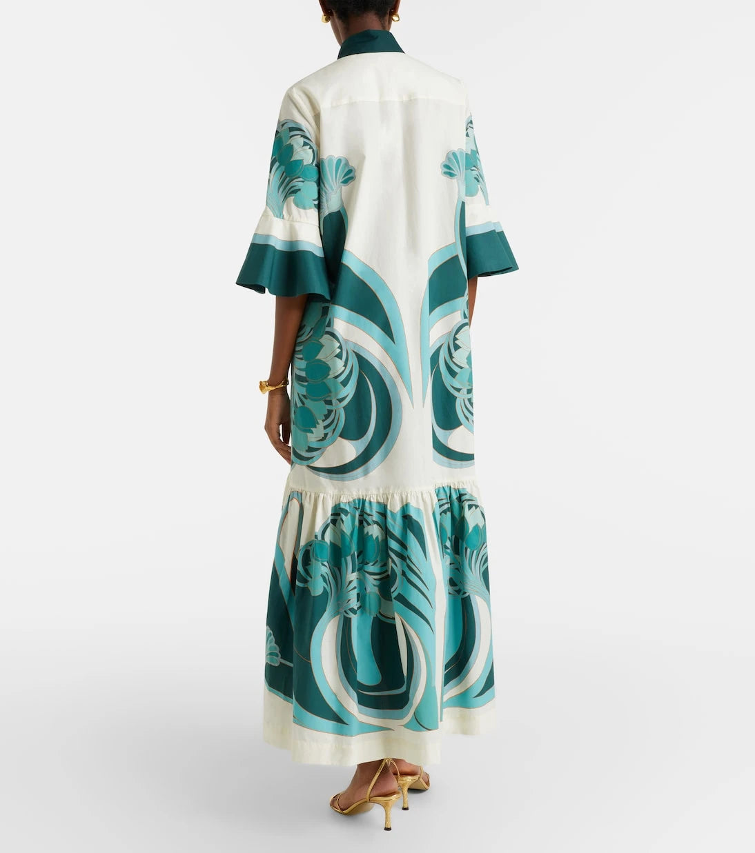 La DoubleJ - Artemis printed cotton poplin shirt dress