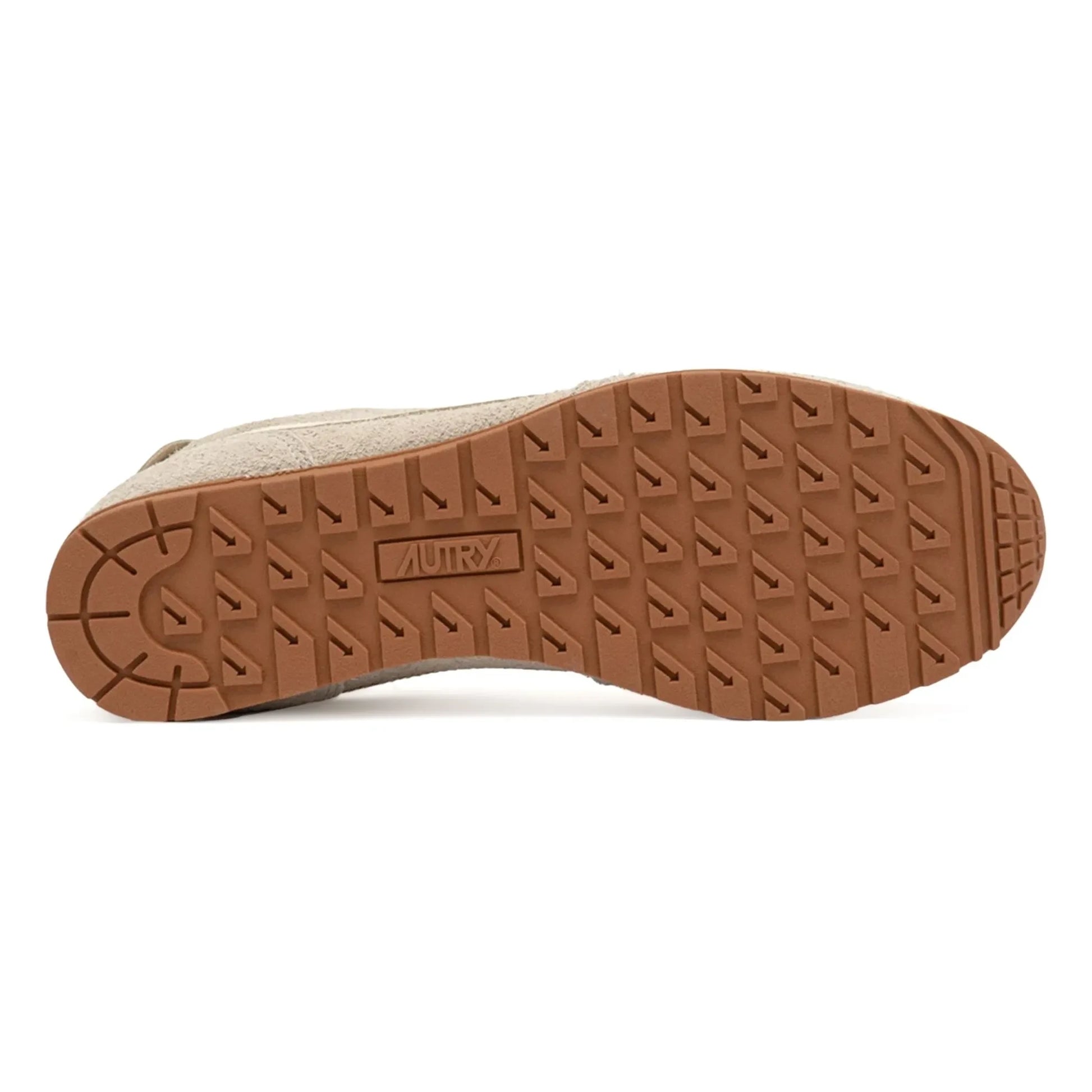 Autry - Windspin Low Two-tone Suede and Leather Basket | Light grey