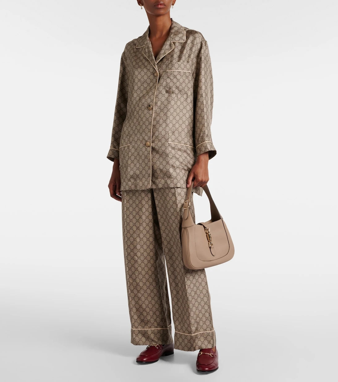Gucci - حقيبة كتف صغيرة Jackie 1961 من جلد غوتشي