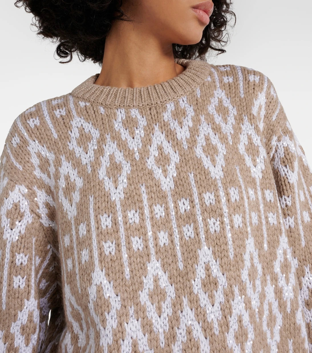 Brunello Cucinelli - Jacquard cashmere sweater