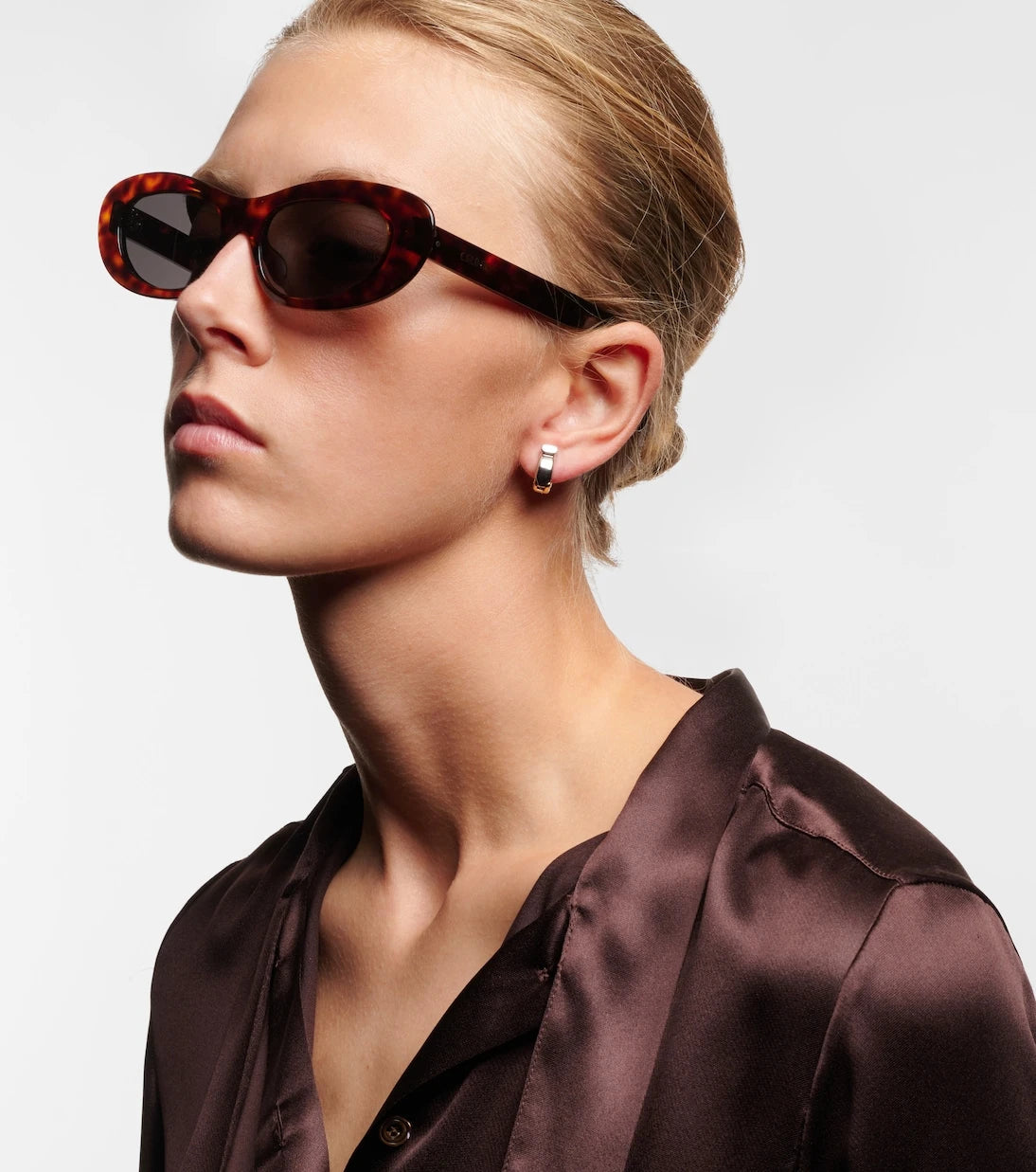 Celine Eyewear - Bold 3 Dots oval sunglasses