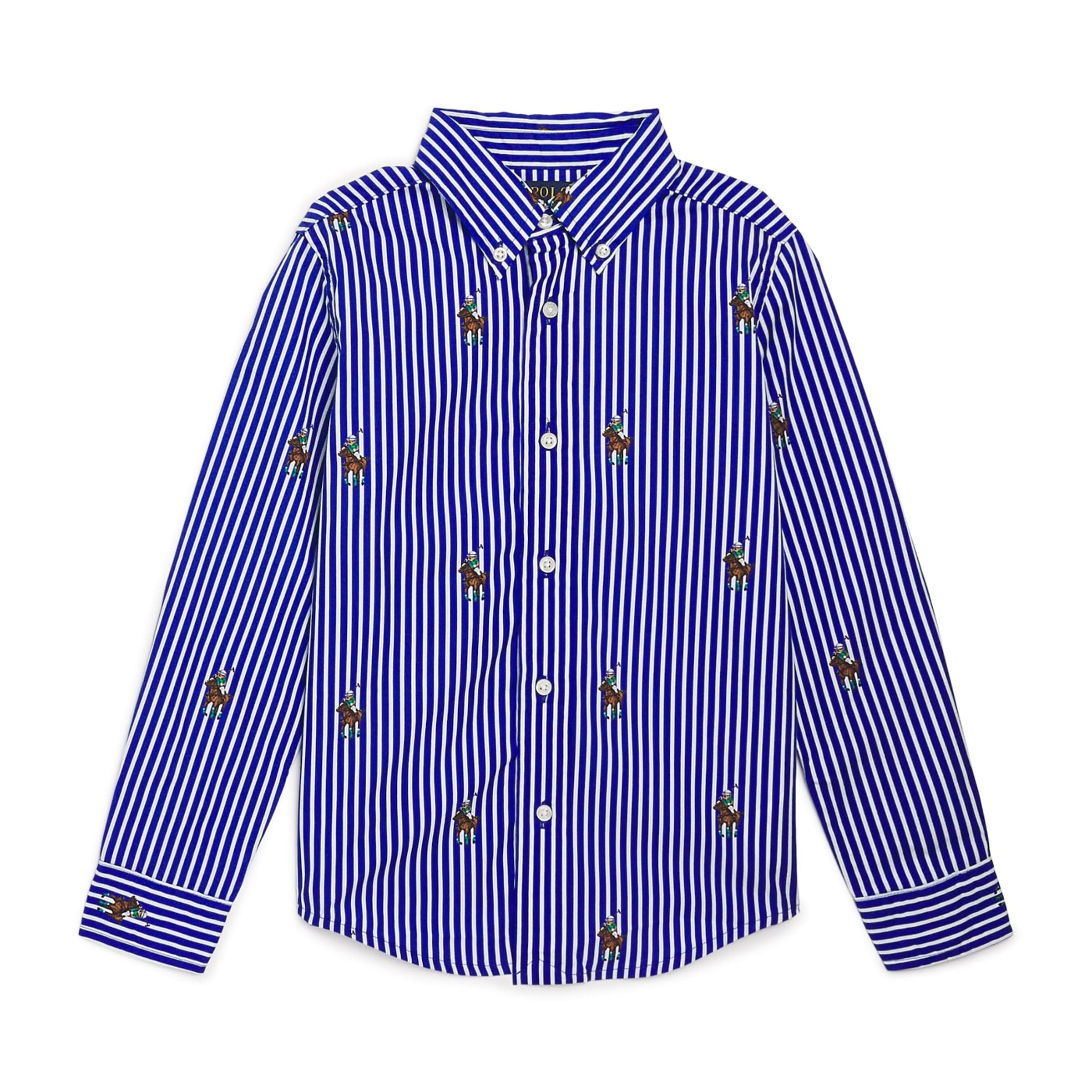 Ralph Lauren Kids Cotton Stripe Polo Bear Shirt (2-7 Years)