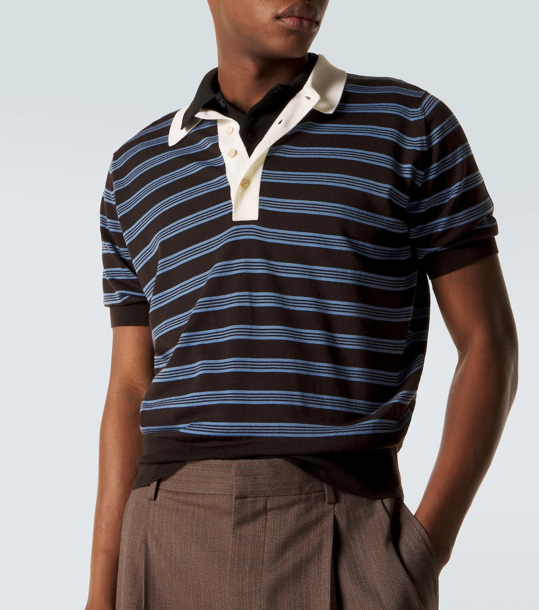 Wales Bonner - Breeze striped wool polo sweater