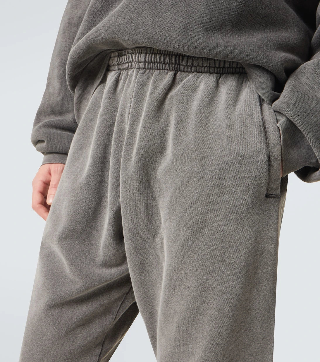 Acne Studios - سروال رياضي قطني باهت