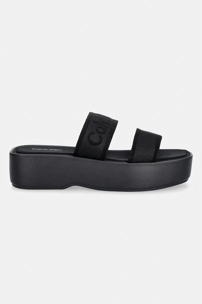 Calvin Klein kadın FLATFORM SNDL WEBBING terlik