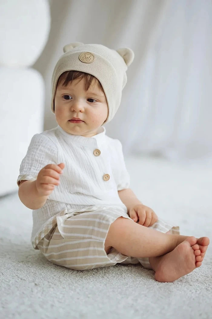 Jamiks шапка beanie за деца от памук VINCENTS