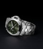 Brushed Steel Luminor Quaranta BiTempo Watch 40mm
