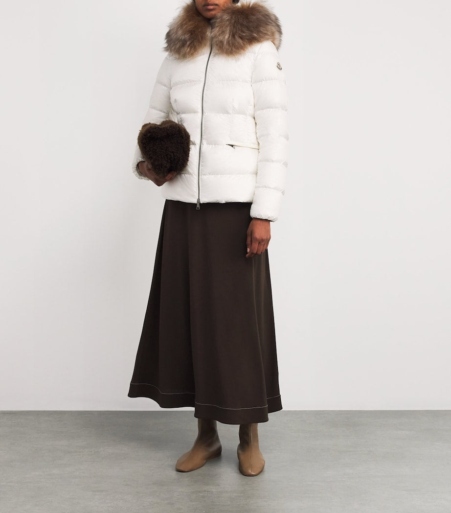 Moncler Shearling-Trim Boed Puffer Jacket