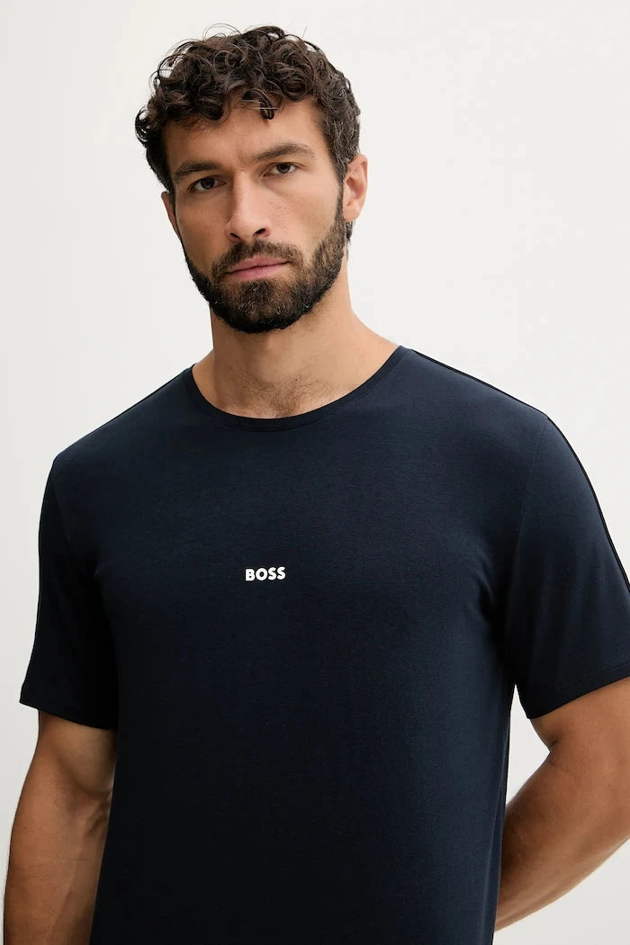 BOSS Erkek Ev Tişörtü Pamuk Elastanlı Unique T-Shirt