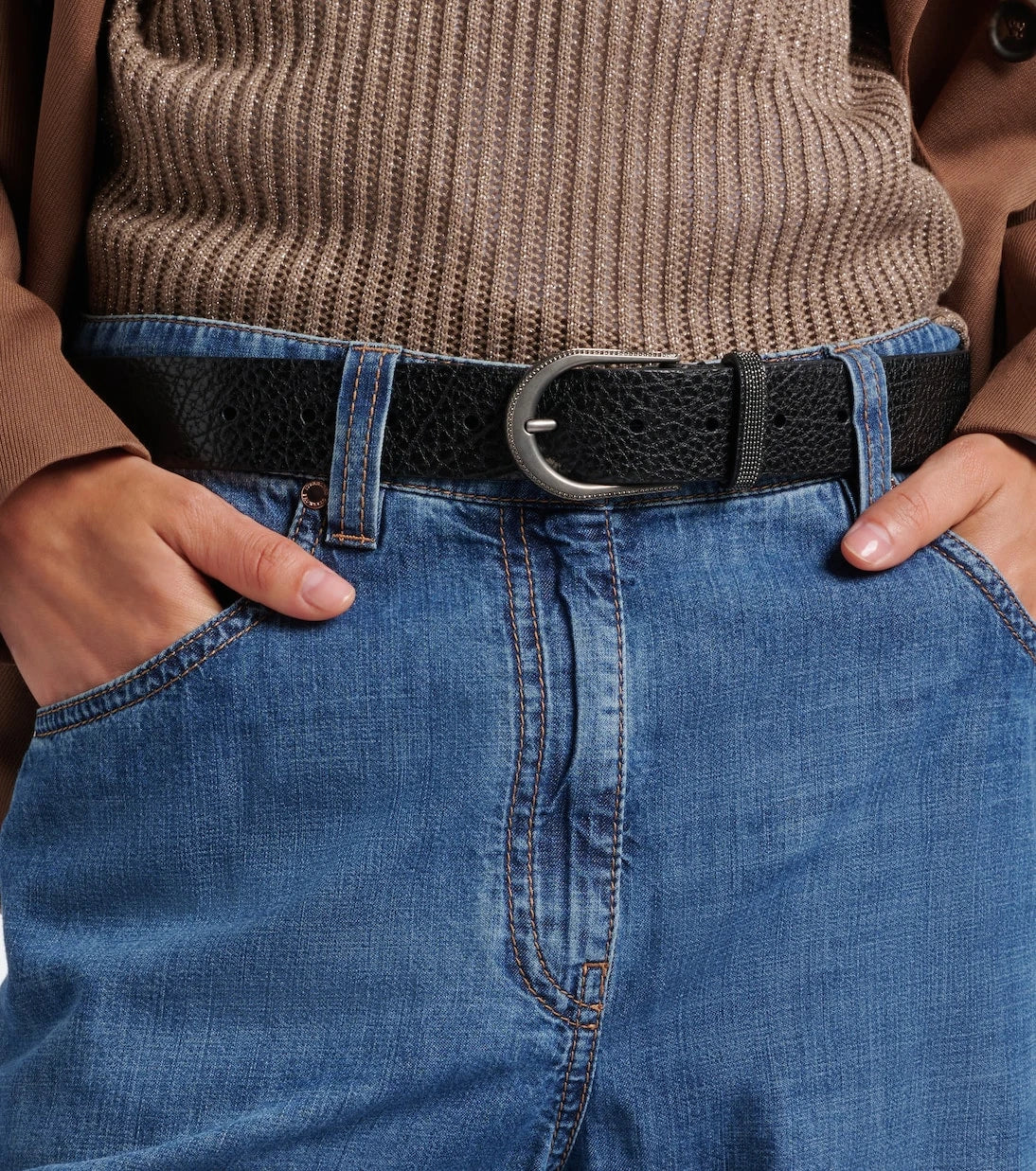 Brunello Cucinelli - Monili leather belt
