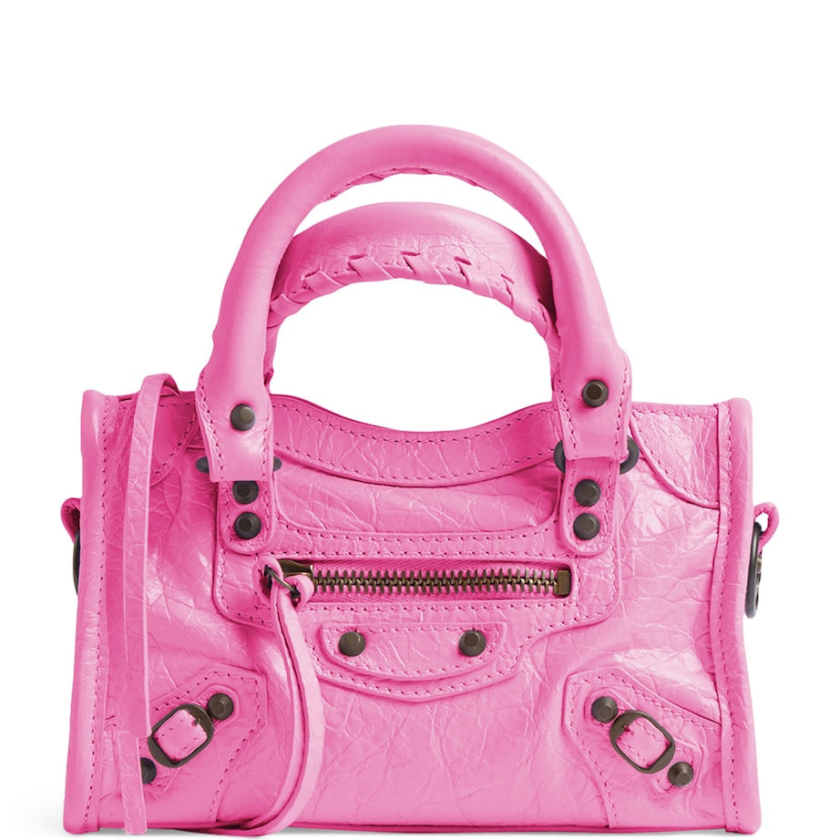 Balenciaga Pink Nano Le City Top-Handle Bag