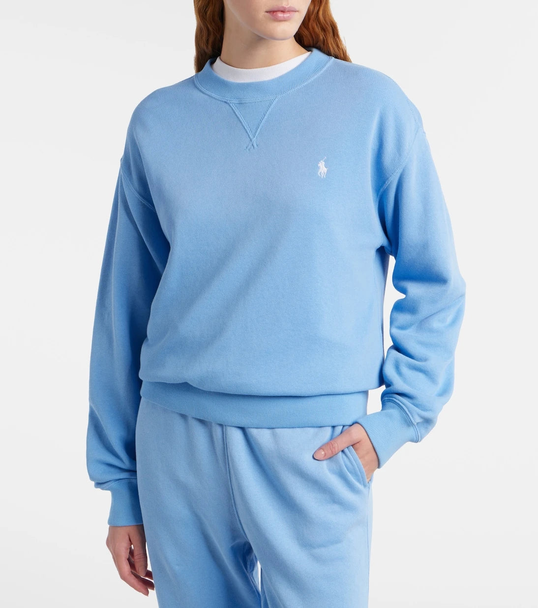 Polo Ralph Lauren - سويت شيرت من الصوف المخلوط بالقطن